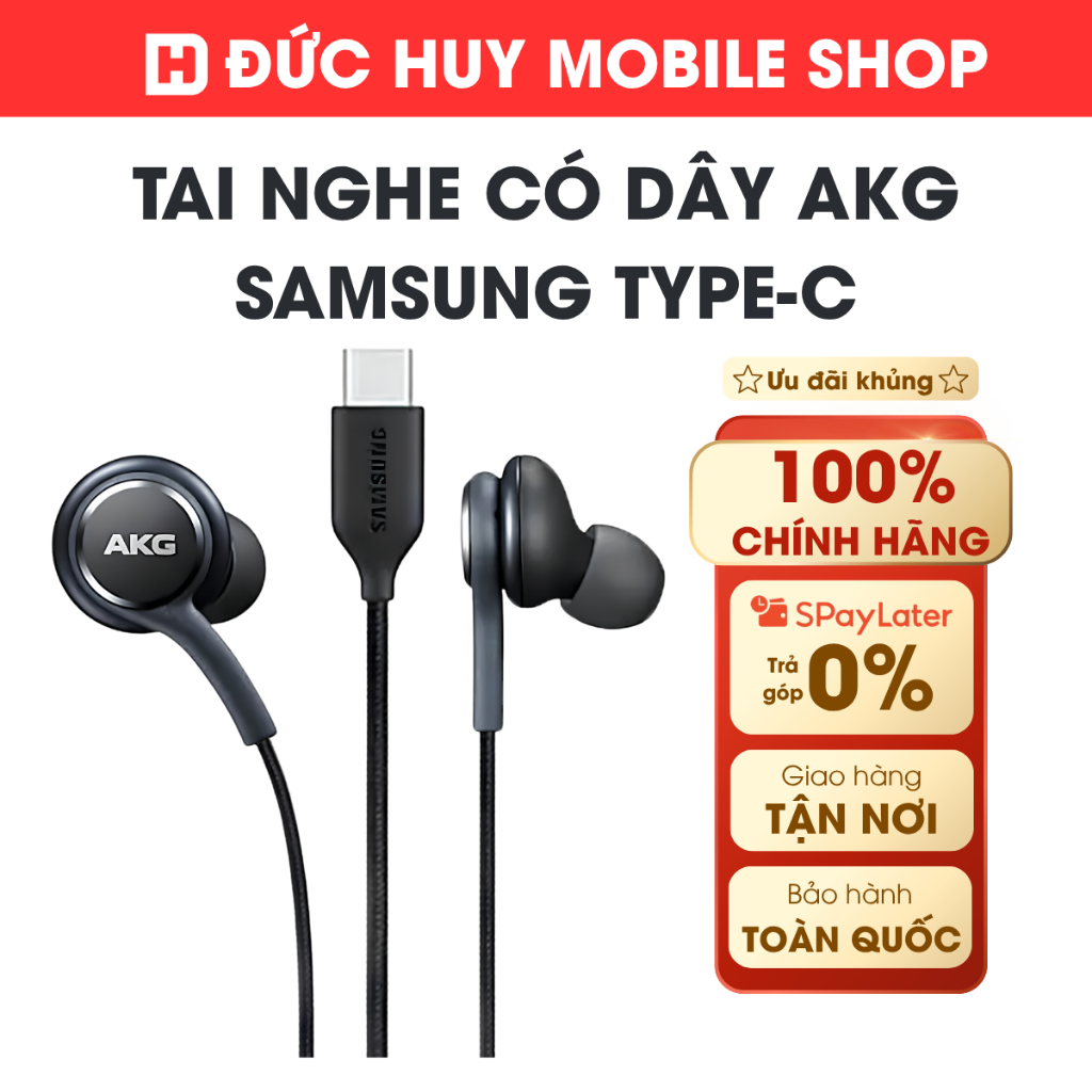 Tai Nghe Có Dây AKG Samsung Type C Chính Hãng