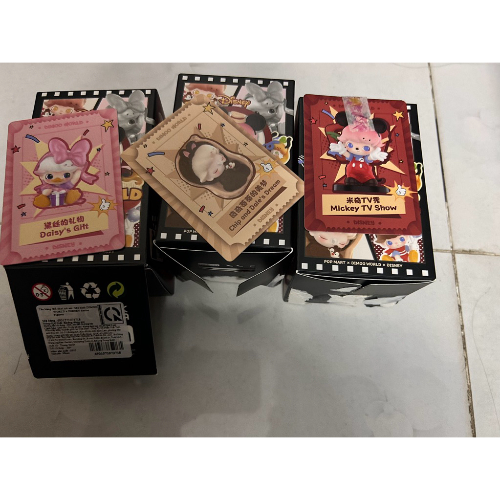 phụ kiện blindbox dimoo disney world check card