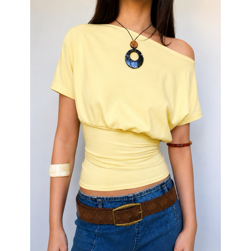 Áo Lệch Vai Tay Cánh Dơi Đi Biển Mùa Hè 𝙗𝙮 𝙣𝙤𝙘𝙤.𝙡𝙖𝙗𝙚𝙡 Màu Sắc Mùa Hè Aqua Blue Stye Y2K Hot Trend 2026 | BigBuy360 - bigbuy360.vn