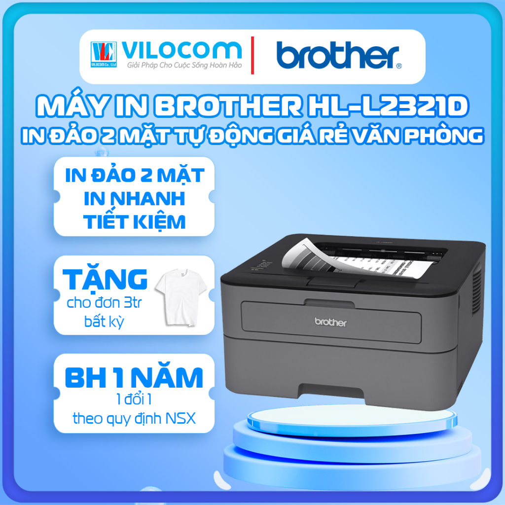 MÁY IN LASER BROTHER HL-L2321D Mới 100%,