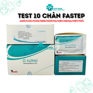 Que Test Ma Túy Tổng Hợp 10 Chân FASTEP (Mỹ)- Bộ Thử Nhanh 10 Chất Gây Nghiện Qua Nước Tiểu Chính Xác 99% (CHE TÊN)