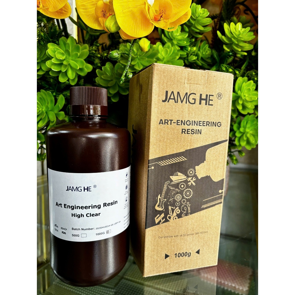 JAMG HE Art Engineering Resin High Clear 1KG – Nhựa In 3D Trong Suốt