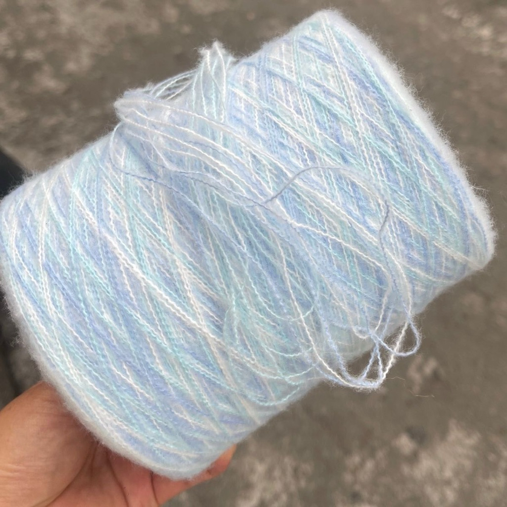 Len Mohair Gảy Sợi Nhiều Màu 500G | Hiệu Ứng Pastel Dễ Thương Đan Móc Handmade