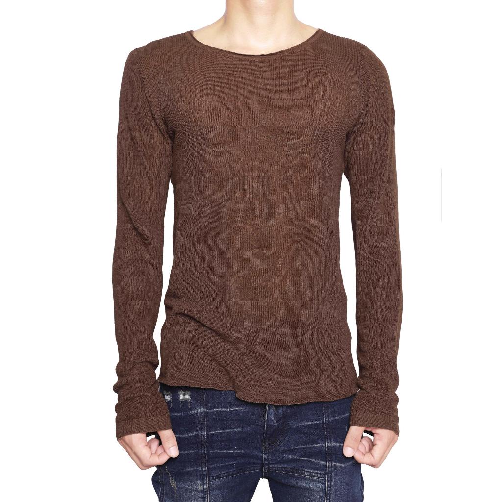 Áo Len Goldie "KNIT BROWN" Form Cropped