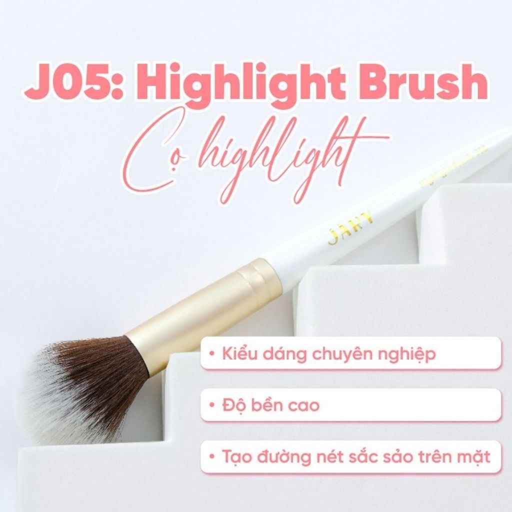 Cọ Tán Bắt Sáng JARY J05 Highlight Brush Lông Mềm Mịn