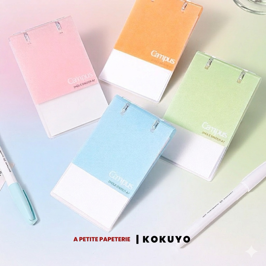 KOKUYO A7 Mini Binder 2 còng lá rời