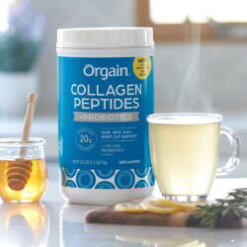 Bột Collagen Orgain Collagen Peptides +Probiotics 726g