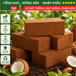 Đất Xơ Dừa Tiện Ích diệt khuẩn tăng vi sinh hữu cơ đất trồng cây, rau, củ, quả, hoa, cây
