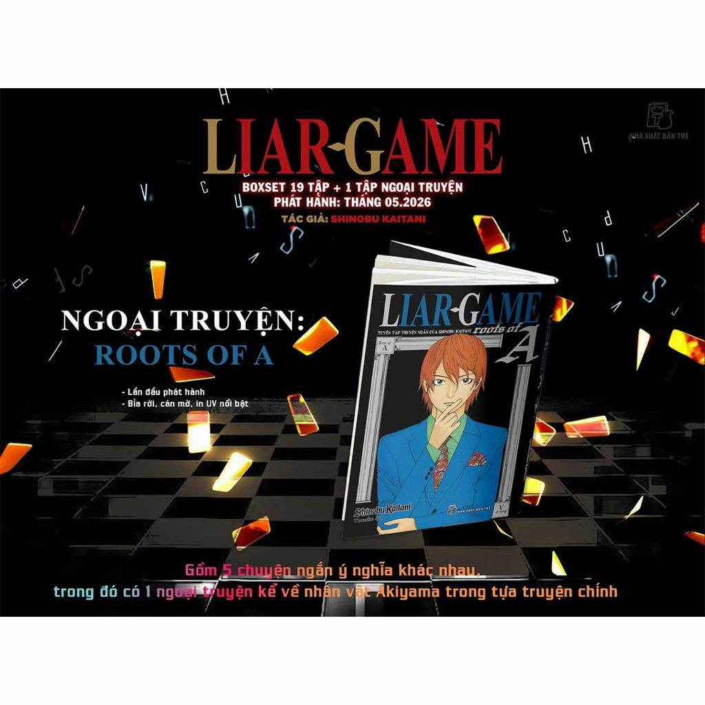 Boxset Manga - Liar Game: full 19 Tập +Ngoại Truyện (Bộ 20 Tập) tặng đủ phụ kiện +Poster Kèm Ống Đựn