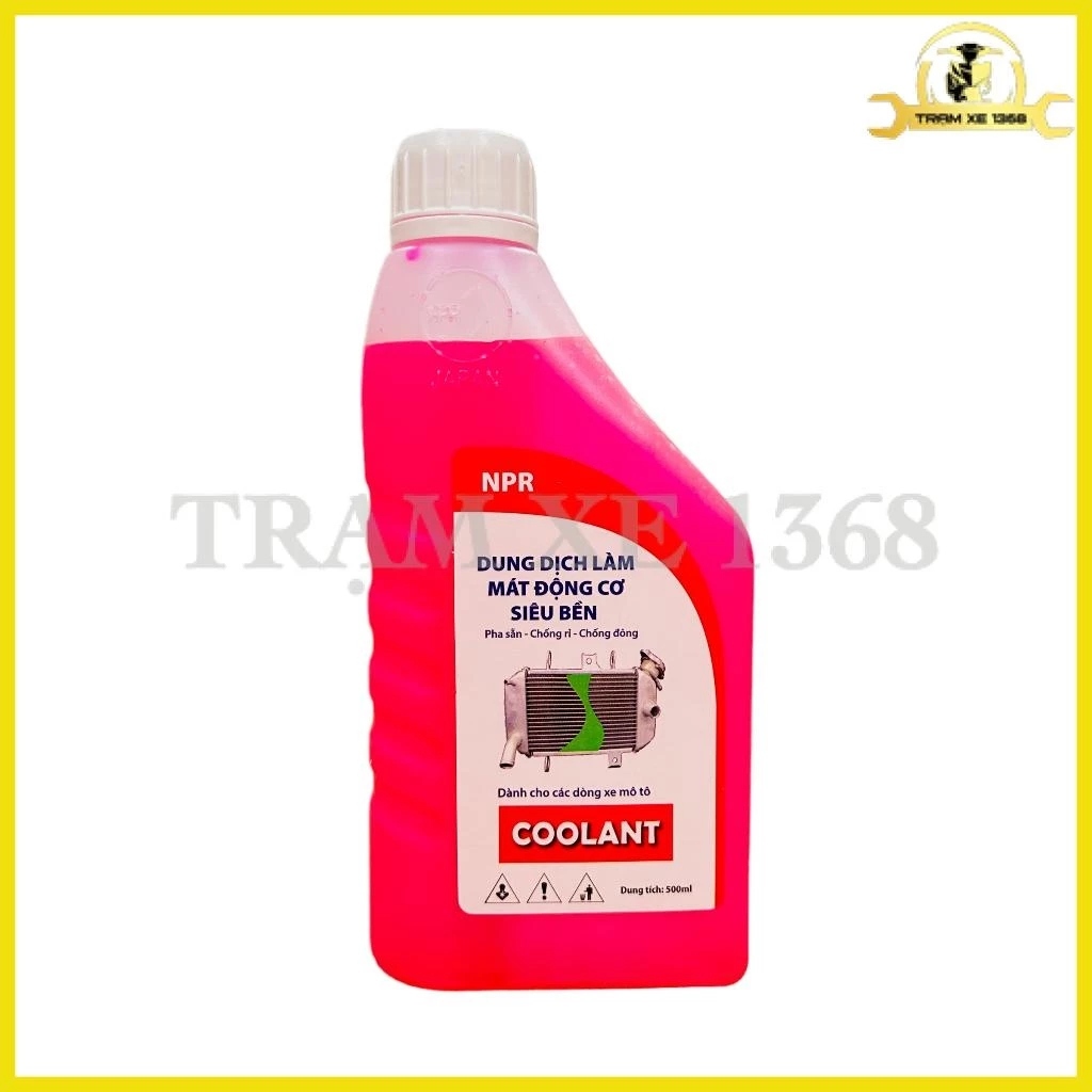 Nước Mát NPR Japan 500ml Màu Đỏ Giải Nhiệt Hiệu Quả Cho Xe Máy