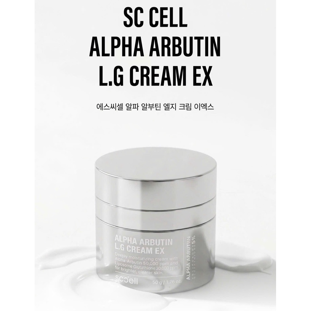 Kem Dưỡng Sccell Alpha Radiance L.G Cream EX 50ml hỗ trợ dưỡng trắng da, mờ thâm sạm