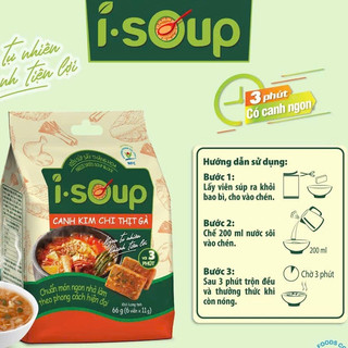 Canh Kim Chi Thịt Gà Ăn Liền Sấy Thăng Hoa – Túi (66g) 6 Viên