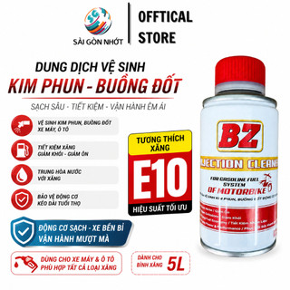 Phụ Gia Vệ Sinh Kim Phun BZ 60ml Cho Xe Máy Ô Tô, Làm Sạch Buồng Đốt, Tẩy Muội Carbon, Tiết Kiệm Nhiên Liệu