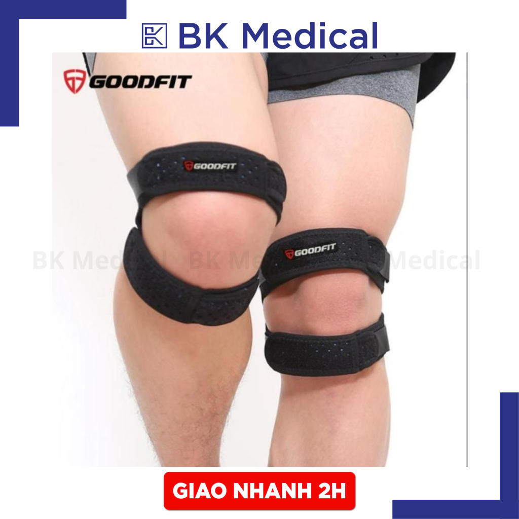 Đai bảo vệ gối kép co giãn 4 chiều, bó gối thoáng khí GoodFit GF521K