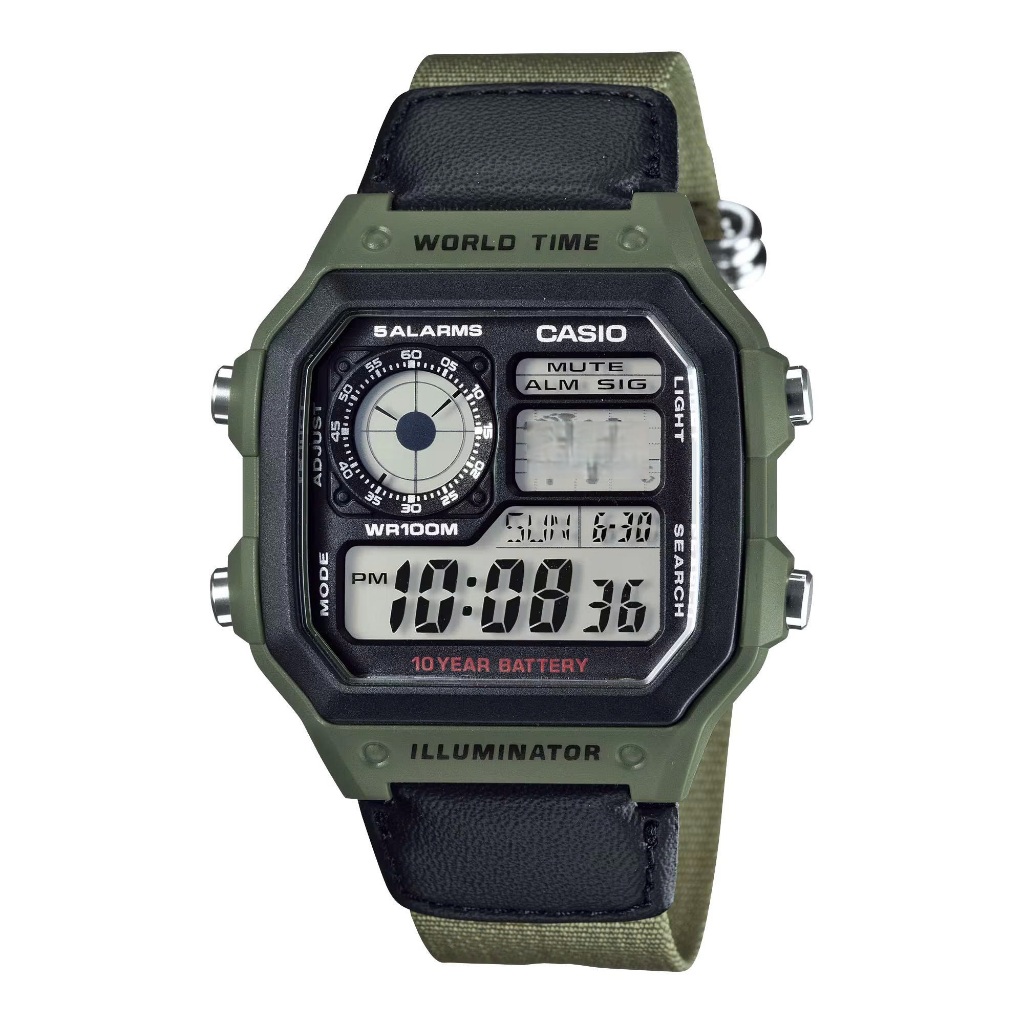 Đồng Hồ Nam Dây Nhựa Chính Hãng Casio CASIO AE-1200WHB-3B