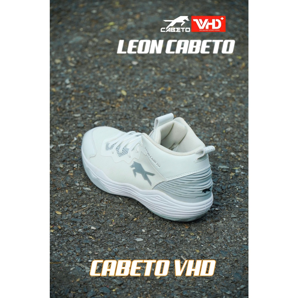 Giày Bóng Chuyền VHD CABETO LEON Mới Chính Hãng Tặng Tất VHD- Cày Bê Tông Êm - Da Cải Tiến