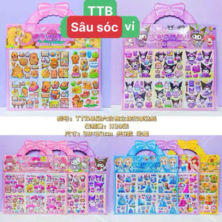 Sticker 3D Dán Trang Trí Dễ Thương