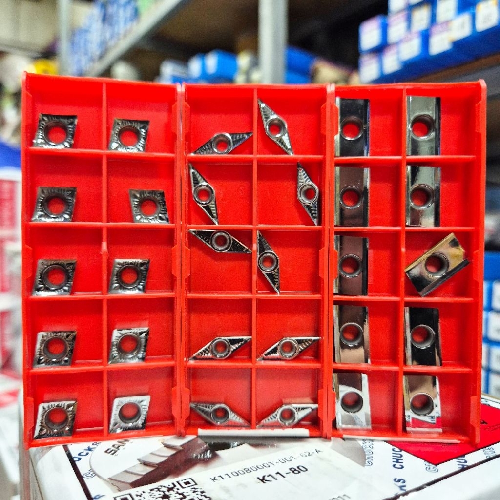 (Đủ Mẫu) Chíp Tiện D11, D07, C09, V11, APKT1604, APKT1135 DESKAR Chuyên Nhôm – Tiện Tinh Bóng & Phay