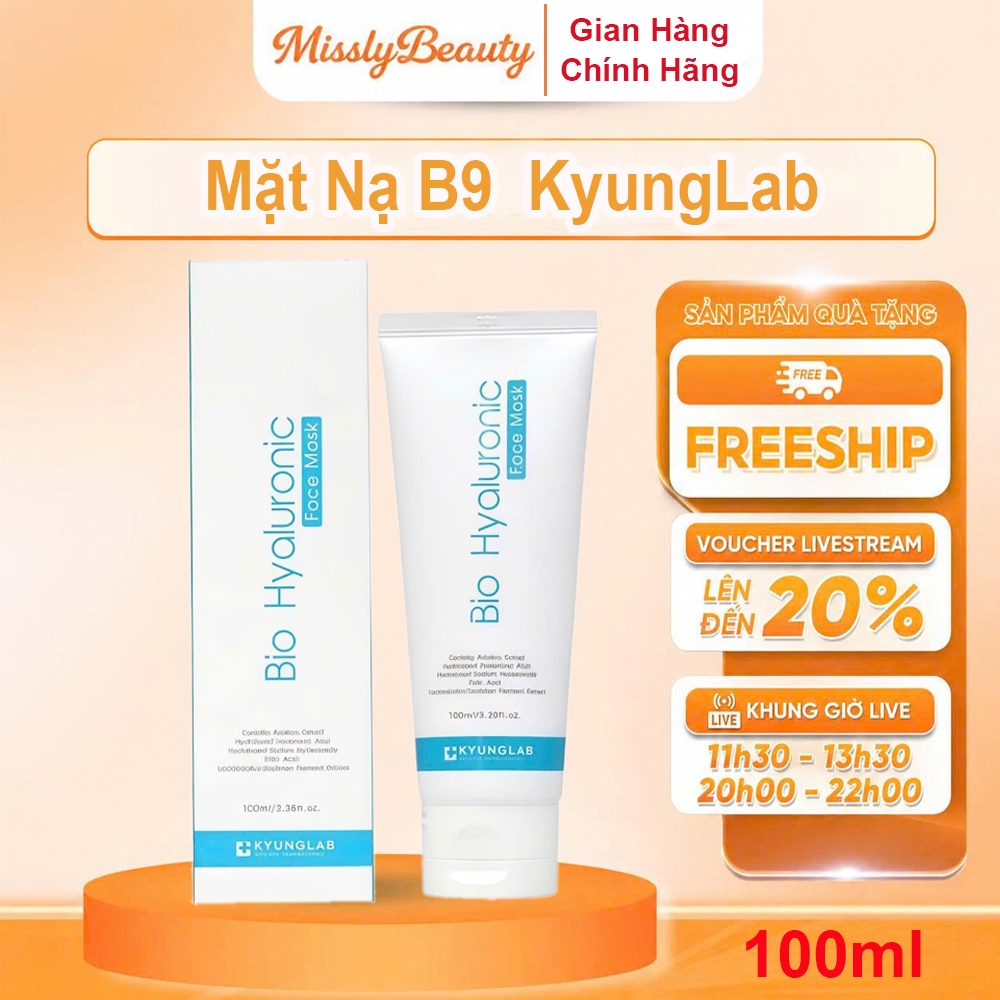 Mặt nạ B9 KARMEL KyungLab Vitamin B9 Bio Hyaluroinic 100ML làm dịu phục hồi da tổn thương