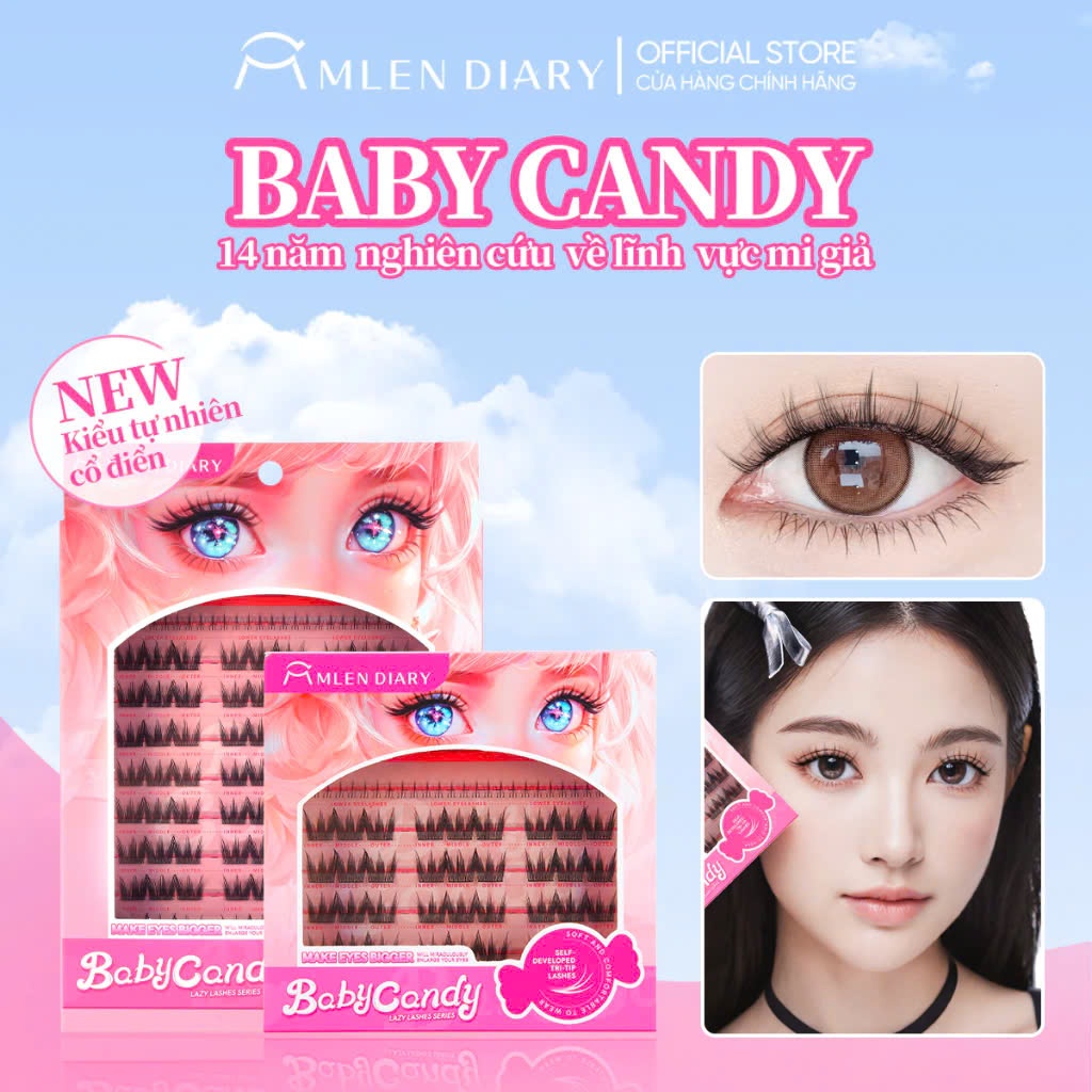 MLEN DIARY Mi Baby Candy Mỏng Nhẹ, Có Thể Tái Sử Dụng | Muse Store
