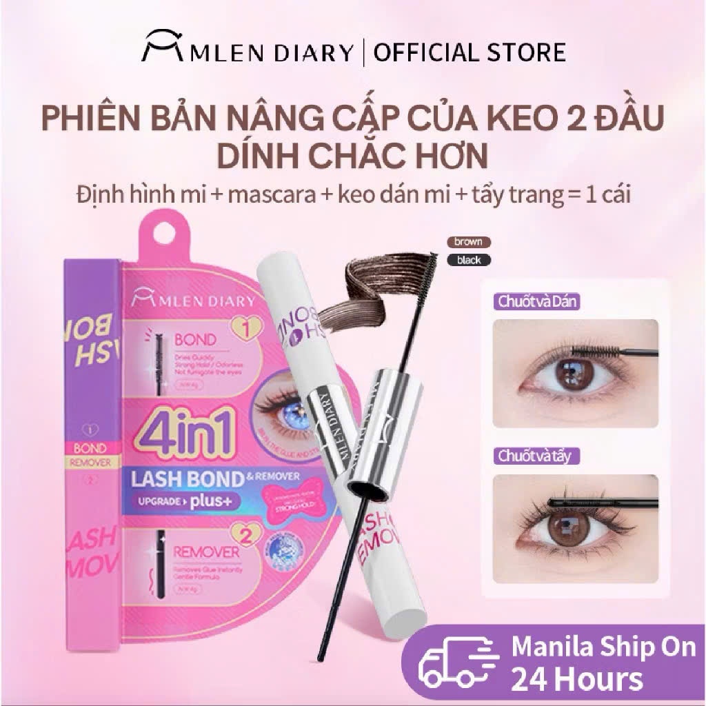 MLEN DIARY Keo Dán Mi 4in1 Kèm Tẩy Keo Tiện Lợi | Muse Store