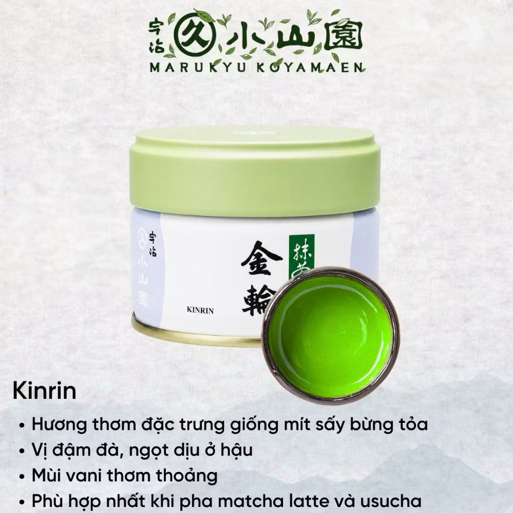 Bột Matcha Nguyên Chất Đậm Trà Marukyu Koyamaen Unkaku Kiirin Nhật Bản M19