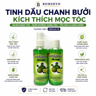 Tinh dầu bưởi chanh xịt kích thích mọc tóc nhanh cặp 2 chai thuỷ tinh