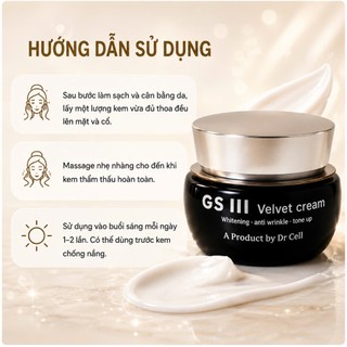 Kem dưỡng nâng tone da tự nhiên dưỡng phục hồi da kem ngày gsIII 30g