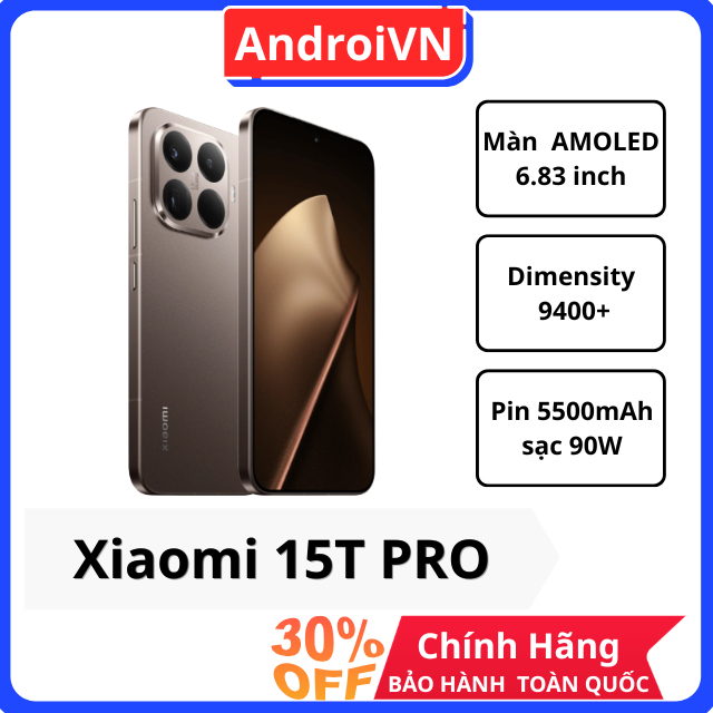 Điện thoại Xiaomi 15T Pro  Dimensity 9400 Plus  / bảo hành toàn quốc.