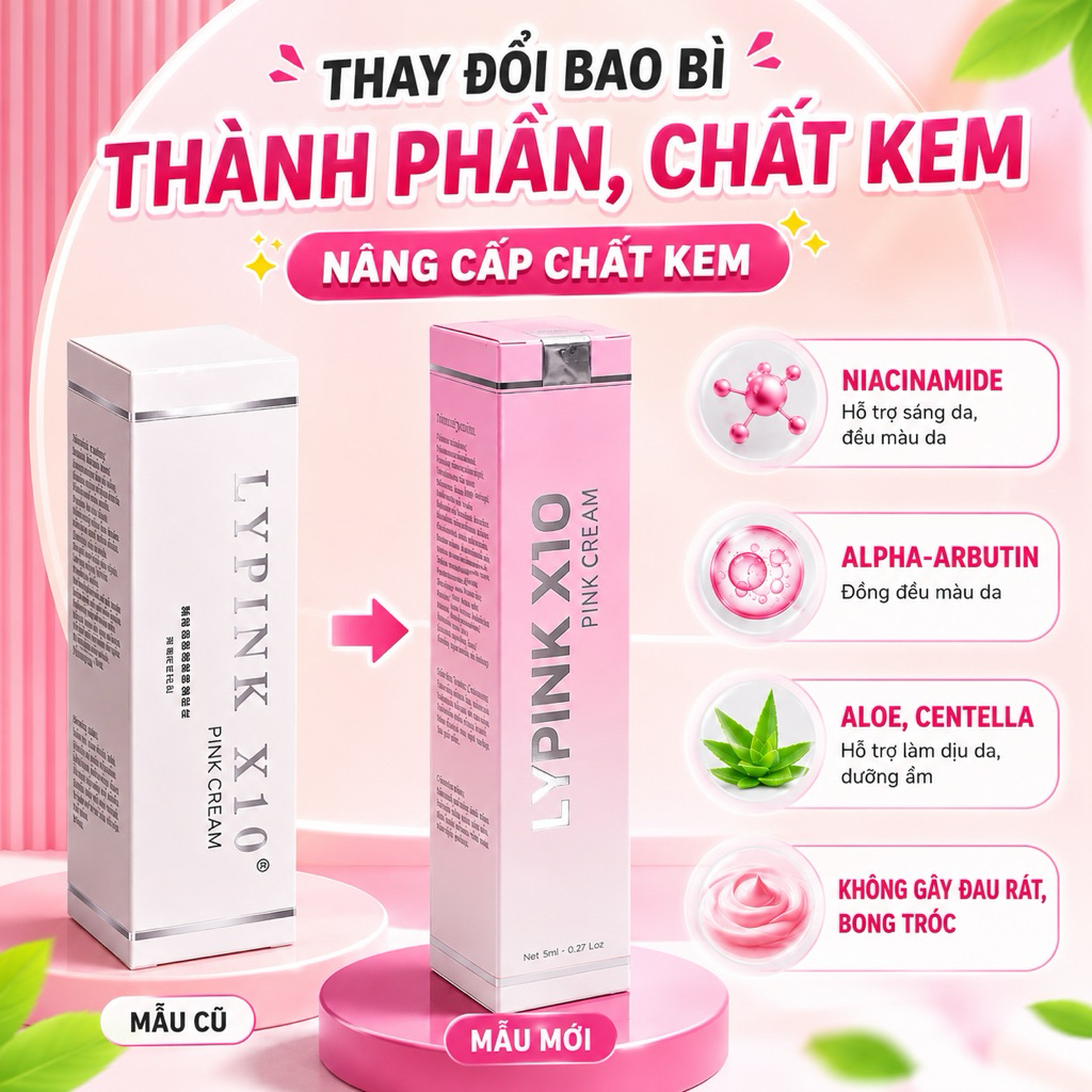 Kem Làm Hồng Nhũ Hoa SynChoice - Khử Thâm Dưỡng Hồng Vùng Kín Hiệu Quả Lypink X10 Chính Hãng
