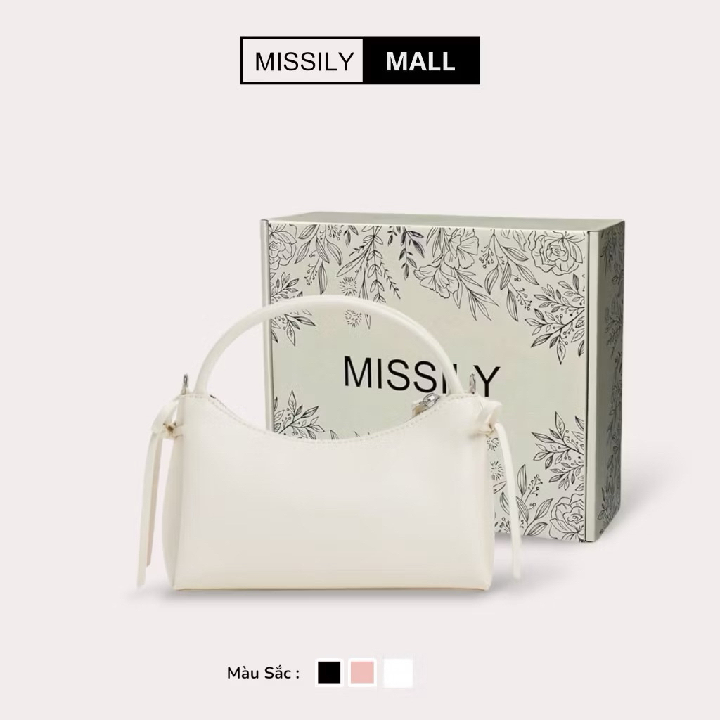 [Tặng hộp] Túi xách nữ đeo đéo, đeo vai MISSILY da PU cao cấp size 22cm (ms174)
