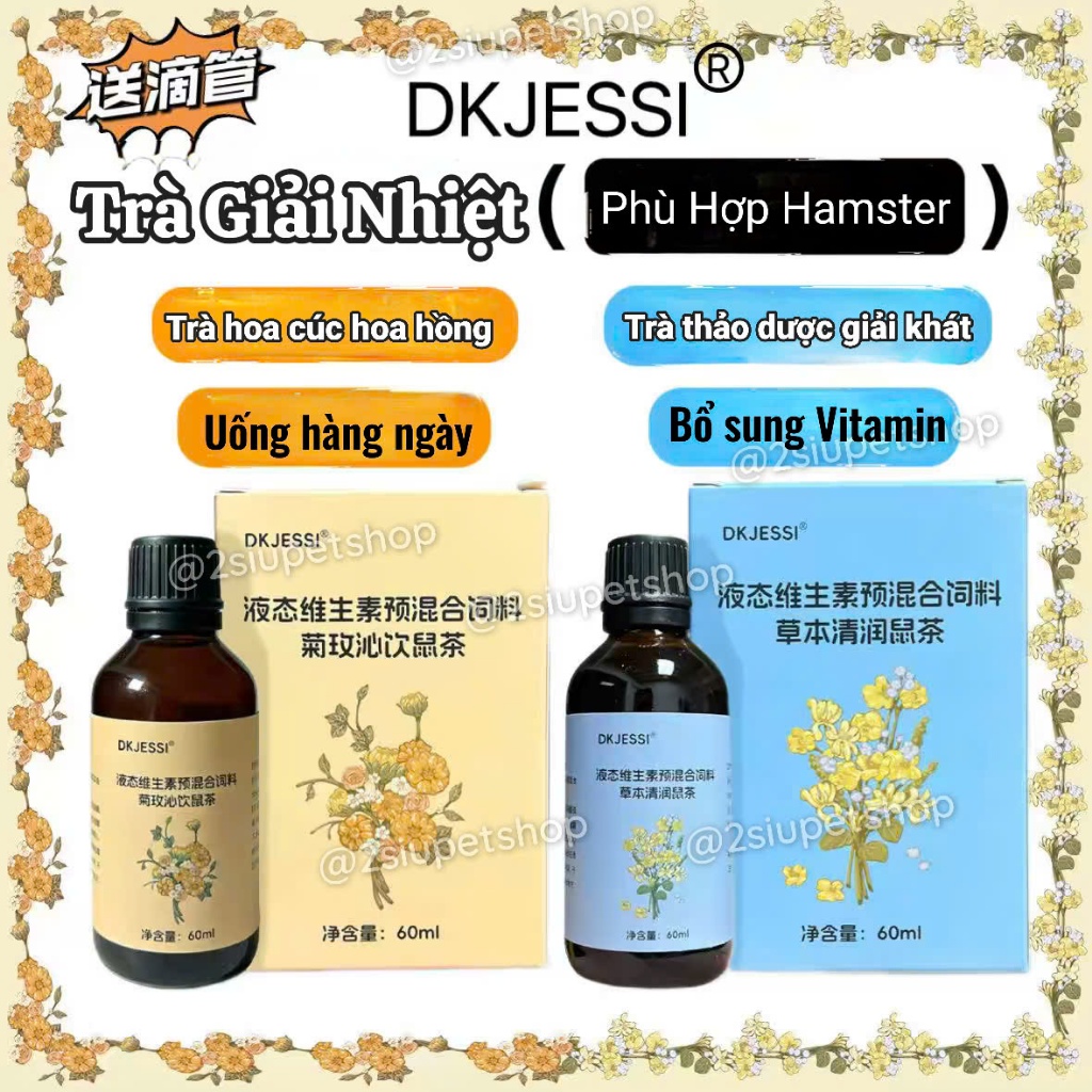 [ Dk JESSI]Trà Giải nhiệt Dk Jessi bổ sung vitamin dạng lỏng cho bé mùa hè nóng bức✅️Phù hợp: Bear; 