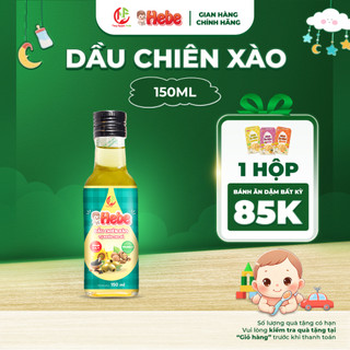 [QUÀ] Dầu Chiên Xào HEBE - chiết xuất 6 loại hạt, chịu nhiệt trên 200°, chế biến món ăn dặm - chai thủy tinh 150ml