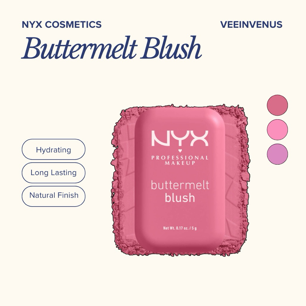 veeinvenus | Má hồng NYX Cosmetics Buttermelt Blush