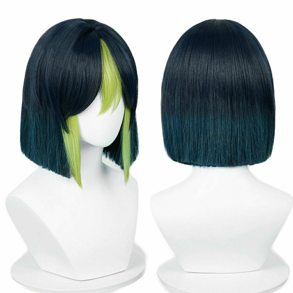 Wig , tóc giả Tighnari Genshin Impact 30cm - Tặng kèm wig cap và giá để wig