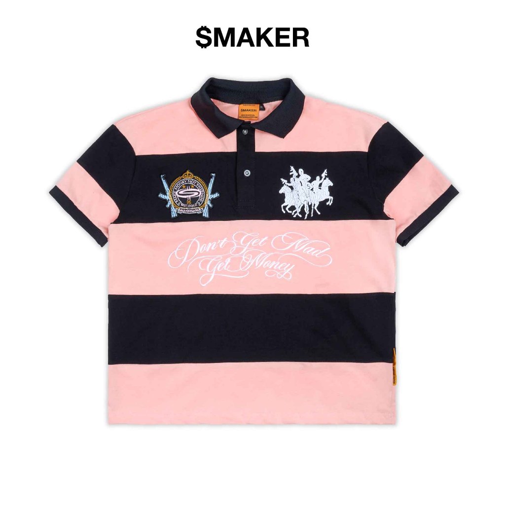 [SMAKER] Áo thun polo phối 2 màu - DONT GET MAD POLO