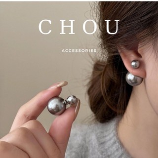 Bông Tai, Khuyên Tai Hạt Ngọc Lớn Nhỏ 2 Mặt | CHOU ACCESSORIES |