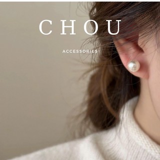 Bông Tai, Khuyên Tai Hạt Ngọc Lớn Nhỏ 2 Mặt | CHOU ACCESSORIES |