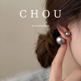 Bông Tai, Khuyên Tai Hạt Ngọc Lớn Nhỏ 2 Mặt | CHOU ACCESSORIES |