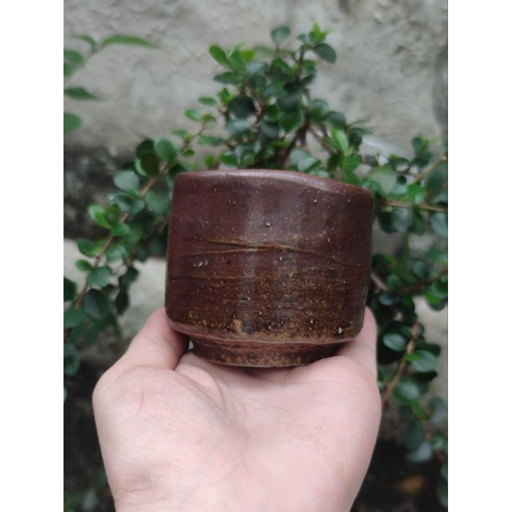 Ang bizen, đĩa bizen và ly trà chủ bizen gốm Nhật