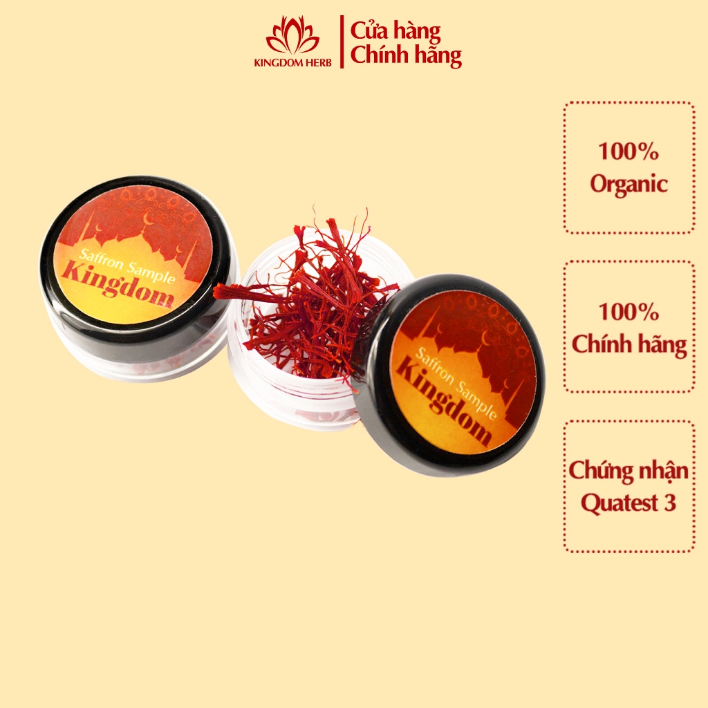 Saffron nhụy hoa nghệ tây Kingdom Herb Iran loại super negin chính hãng thượng hạng KQ