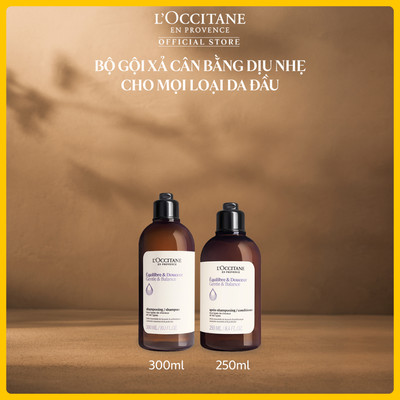 Combo Gội Xả L'OCCITANE Gentle & Balance Dành Cho Mọi Loại Da Đầu 250ml Và 300ml
