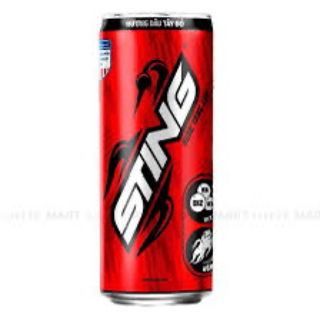 Nước uống tăng lực Sting hương dâu đỏ - Lon 320ml năng lượng bứt phá, vị dâu siêu cuốn