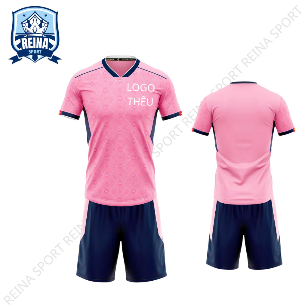 Quần Áo Bóng Đá - ĐT Việt@ Nam@ hồng - Vải mè SV- In Tên Số Theo Yêu Cầu REINA SPORT