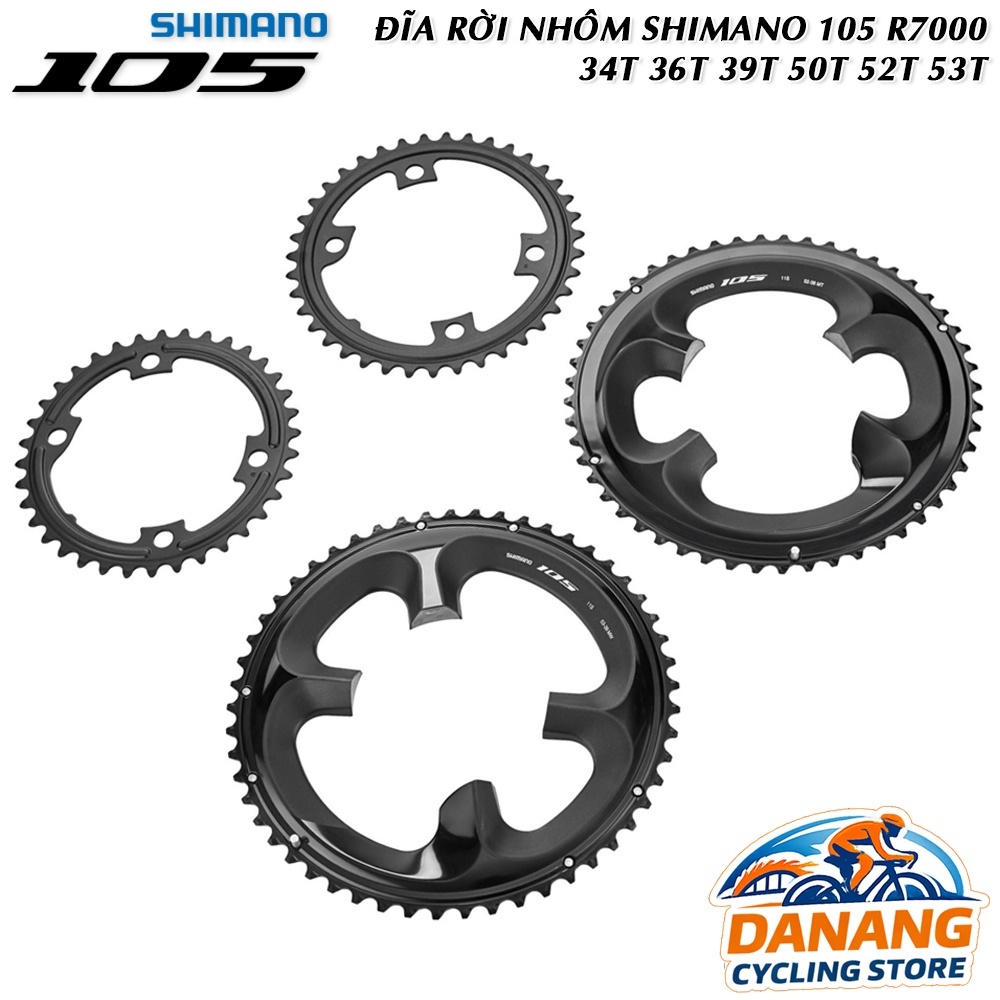 Đĩa Rời Nhôm Xe Đạp Chainring Tương Thích SHIMANO 105 R7000 11 Tốc Độ