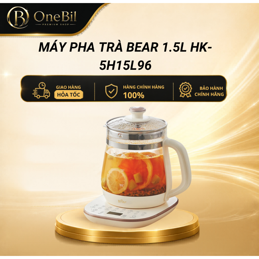 Máy pha trà Bear 1.5L HK-5H15L96 - Bảo hành chính hãng 18 tháng