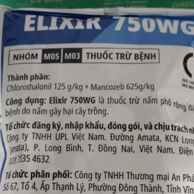 ELIXIR 750WG AN PHÁT NÔNG TÚI 1KG - NGỪA THÁN THƯ...