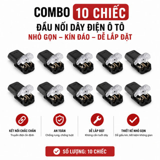 10 chiếc kẹp nối dây cáp 2 chiều chống nước không hàn nối tiện dụng D2