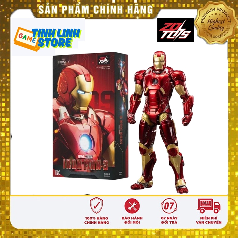 Mô Hình ZD Toys Iron Man Mark 9 MK9 - Iron Man 3 7 inch 18cm (Chính Hãng)