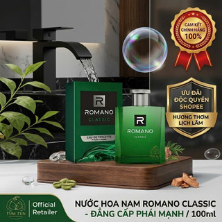 Nước Hoa Romano Nam 100ml – Hương Thơm Nam Tính, Lịch Lãm, Lưu Hương Lâu Cho Phái Mạnh